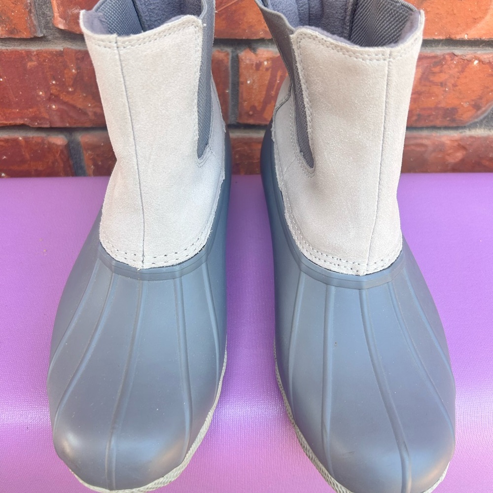 Gray Kids Boots
